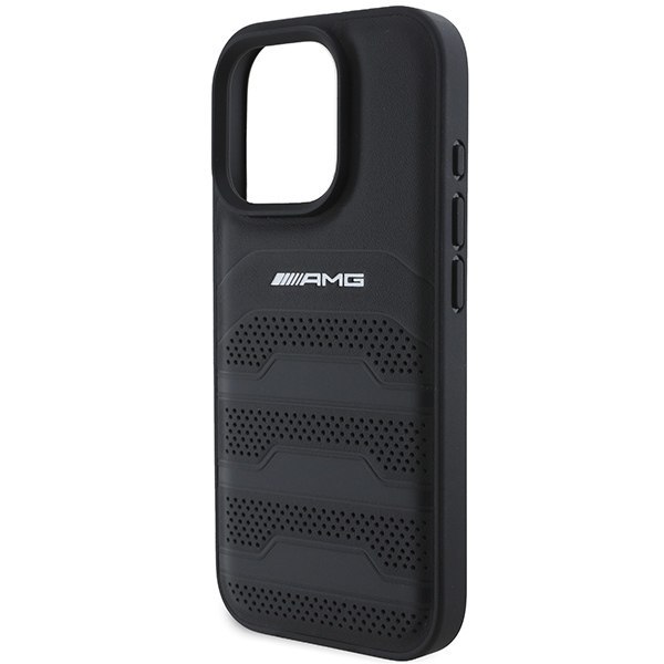 AMG AMHCP16XGSEBK iPhone 16 Pro Max 6.9" czarny/black hardcase Leather
